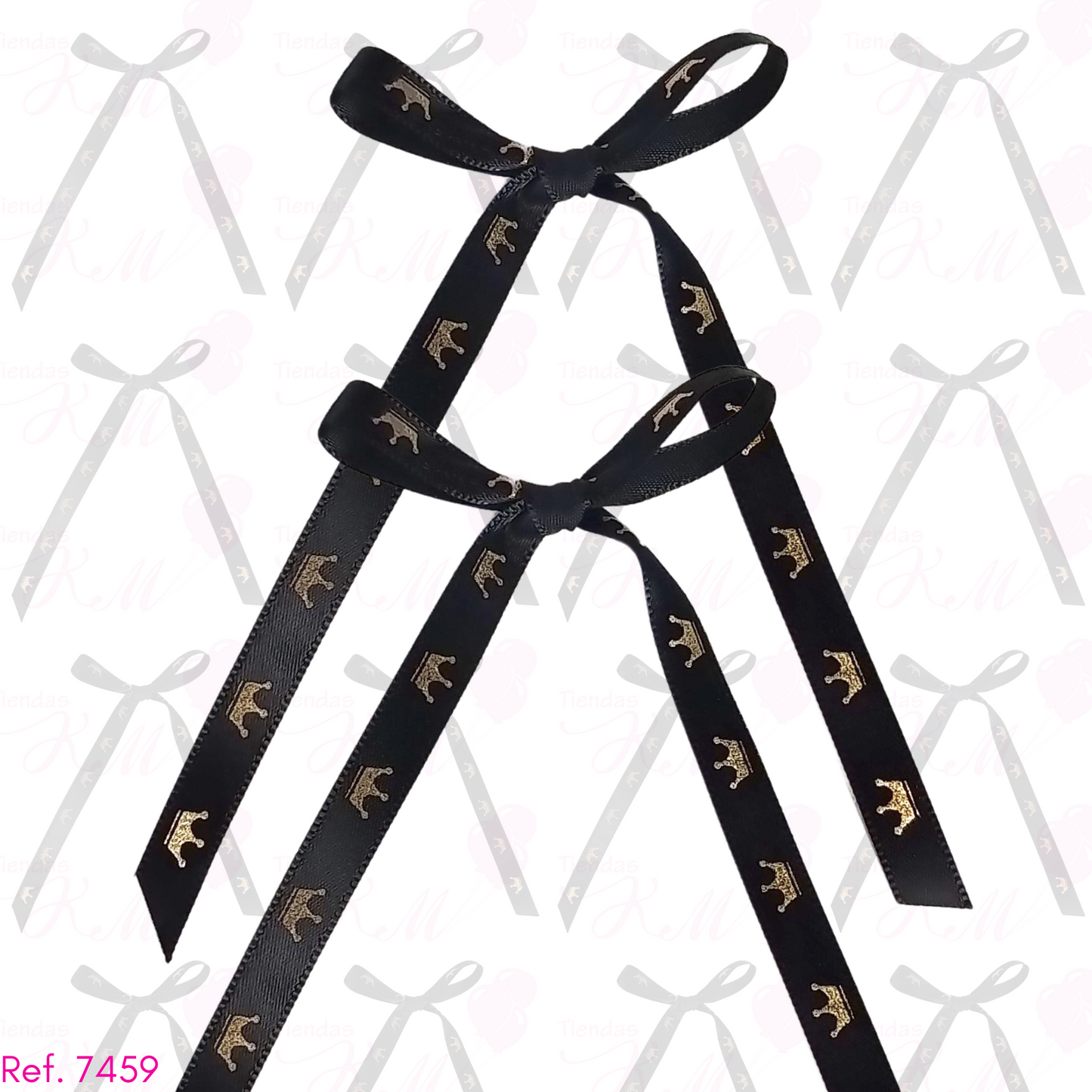 Cinta 1cm de coronitas doradas x 33 metros