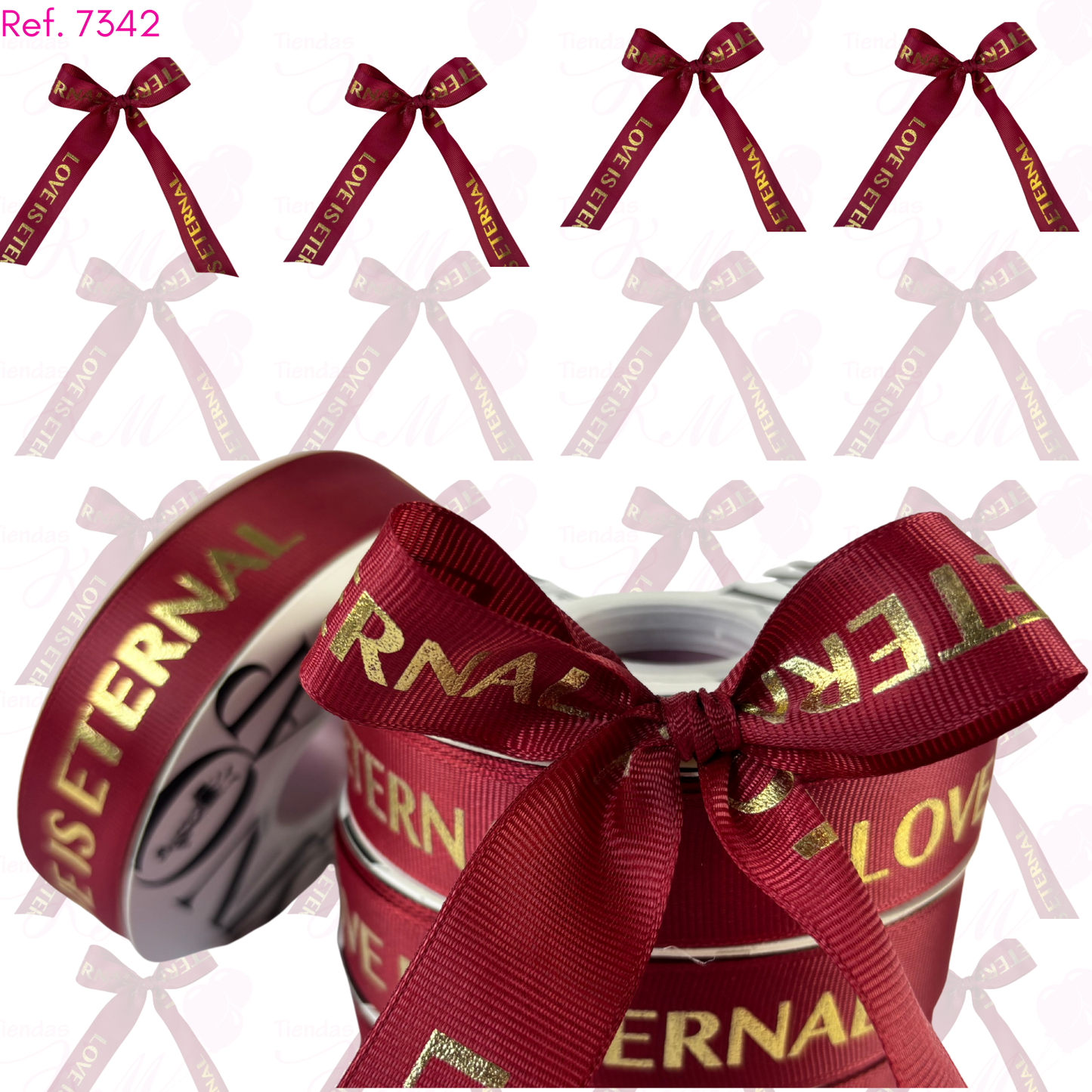 Cinta satin love is eternal 2.5cm x 30M