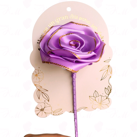Tarjeta para rosa de 14cm x 6