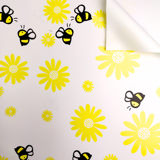 Papel coreano de abejitas x 20 hojas