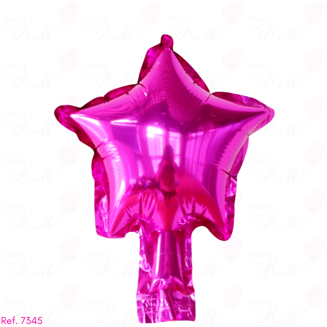 Paquete x6 estrellas metalizadas 5" fondo entero