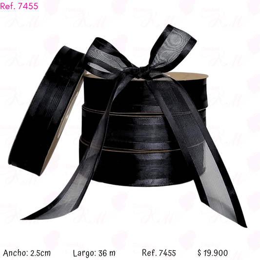 Cinta velo doble borde solido X 36 metros