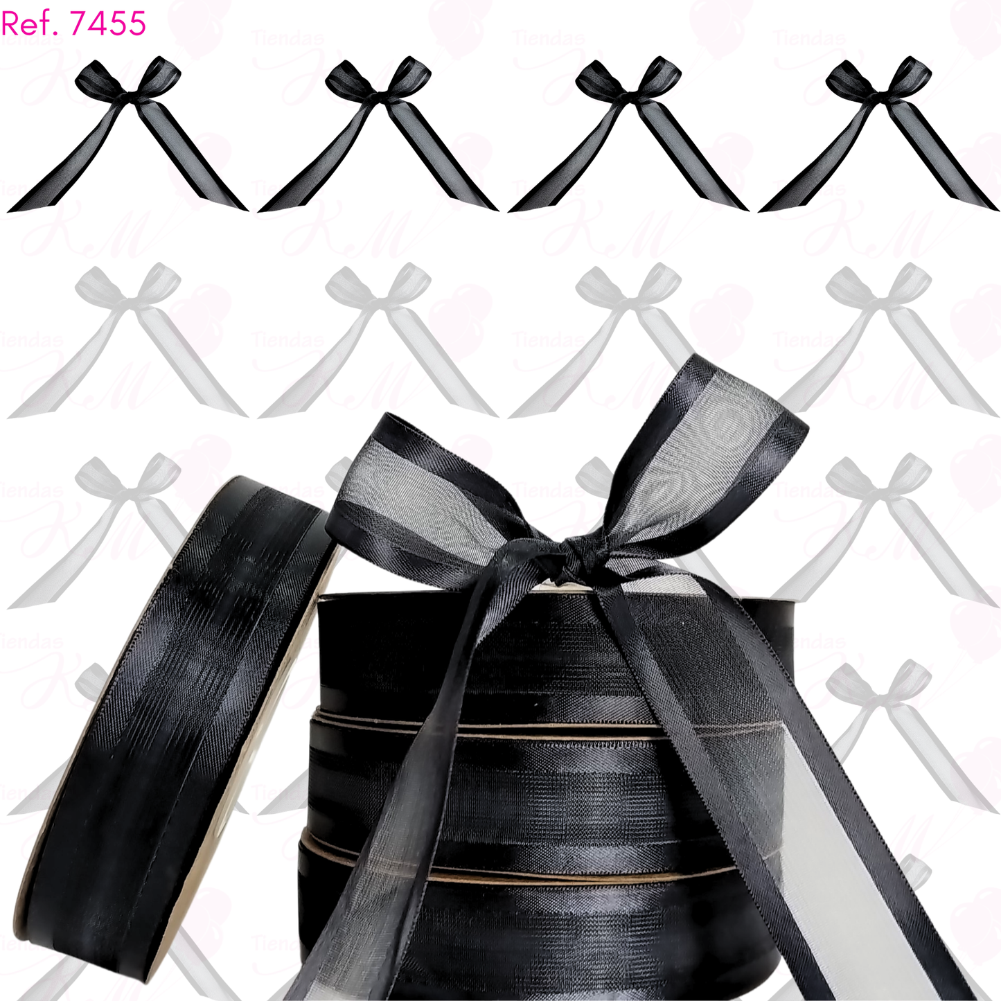 Cinta velo doble borde solido X 36 metros