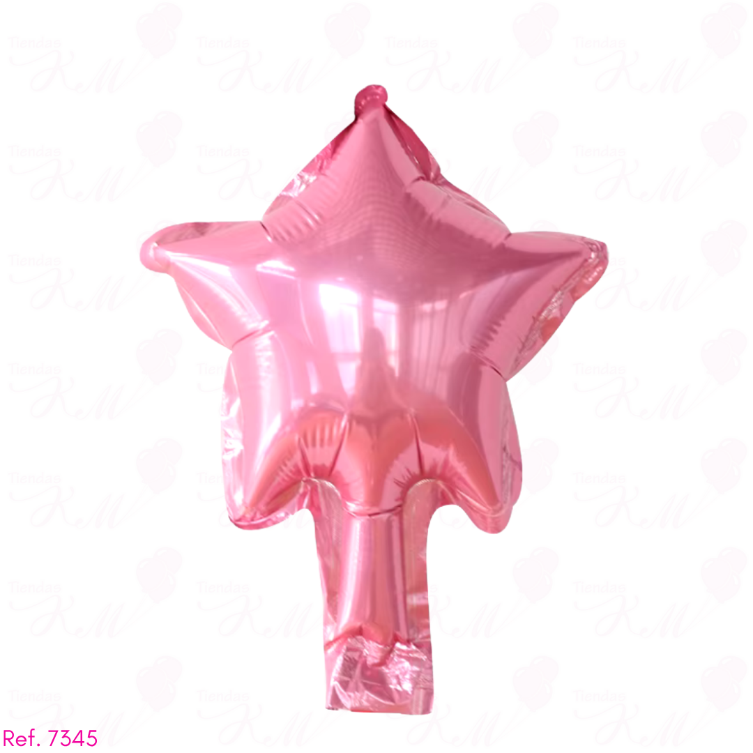 Paquete x6 estrellas metalizadas 5" fondo entero