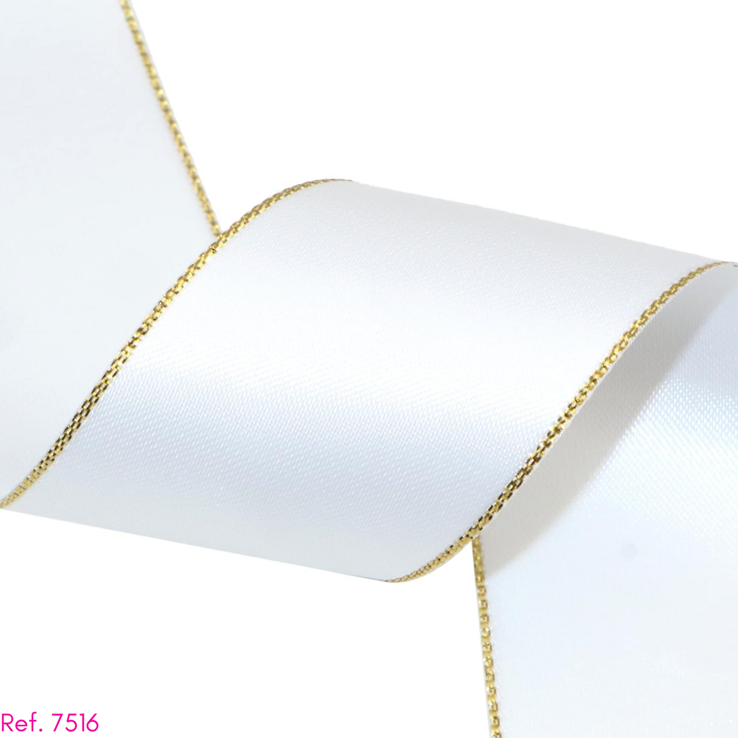 Cinta borde dorado 4cm x 30 metros doble cara