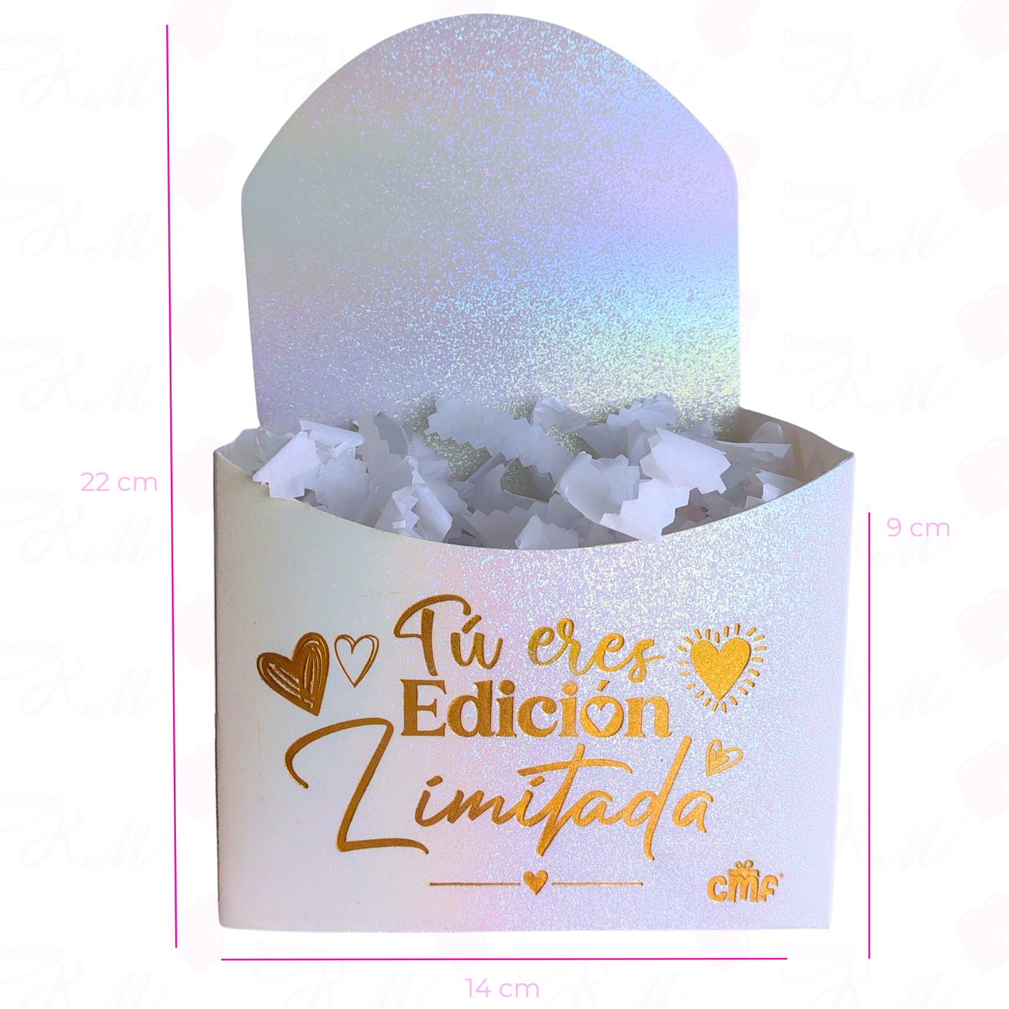 Caja ancheta mediana con respaldo X 6