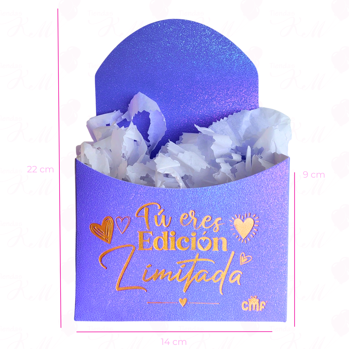 Caja ancheta mediana con respaldo X 6