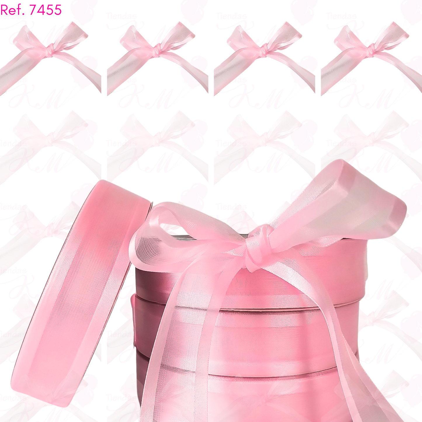 Cinta velo doble borde solido X 36 metros