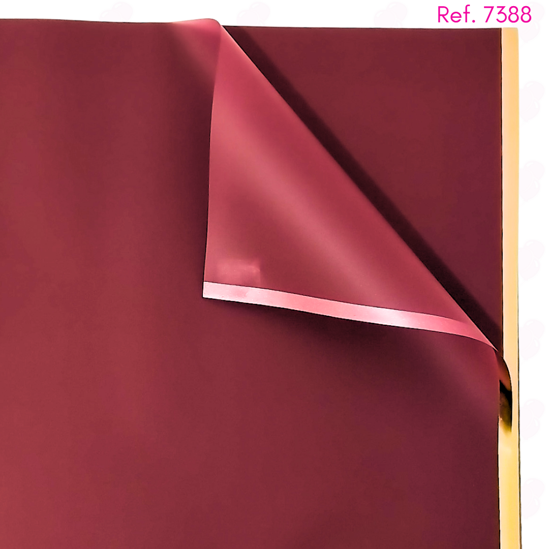 Papel coreano borde dorado metalizado x 20 pliegos