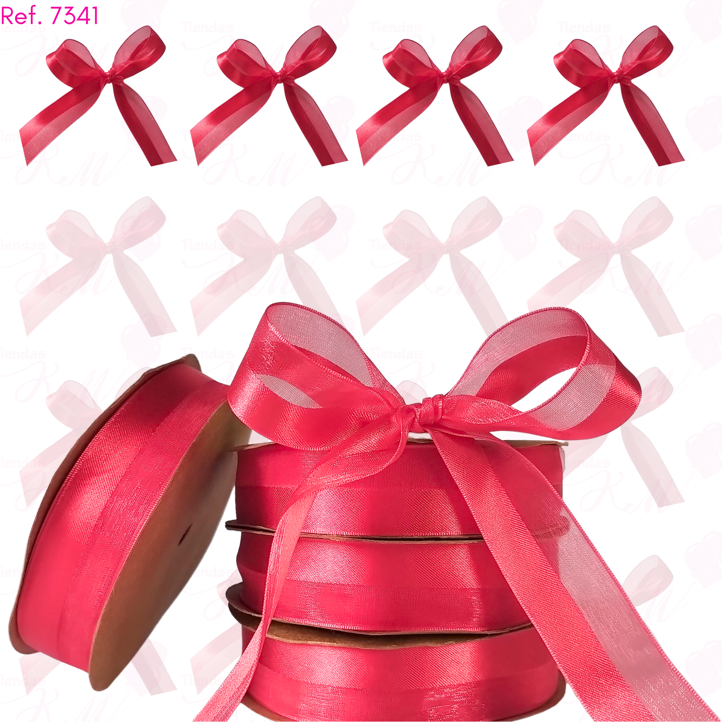 Cinta satin/velo x 25 metros