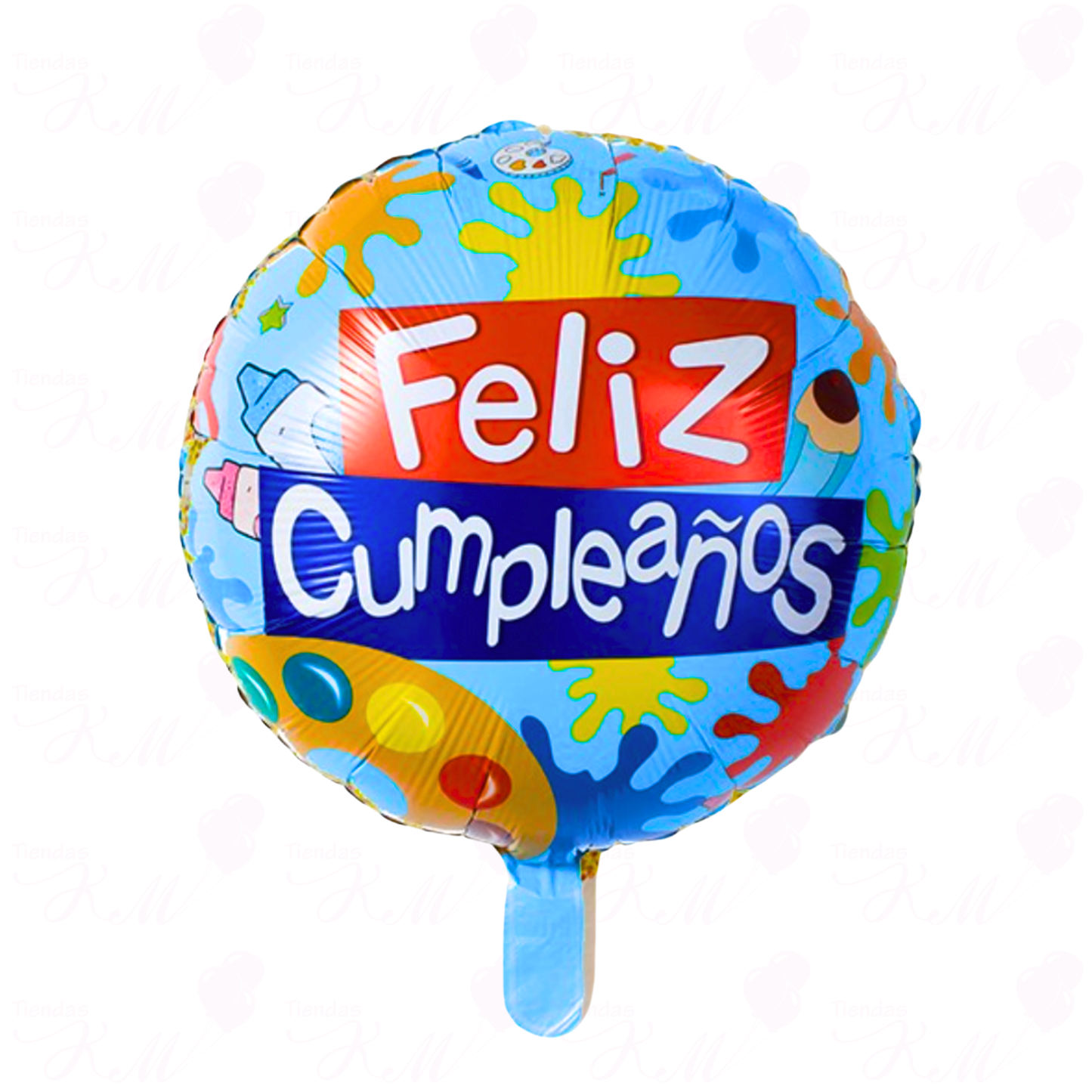 Paquete x 10 metalizados 10" de feliz cumpleaños