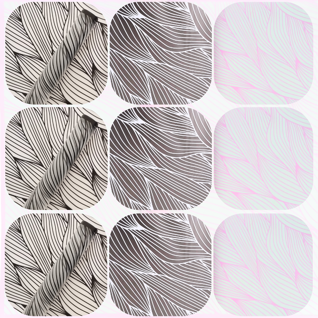 Papel coreano figura de hojas x 20 pliegos