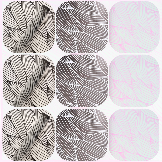 Papel coreano figura de hojas x 20 pliegos