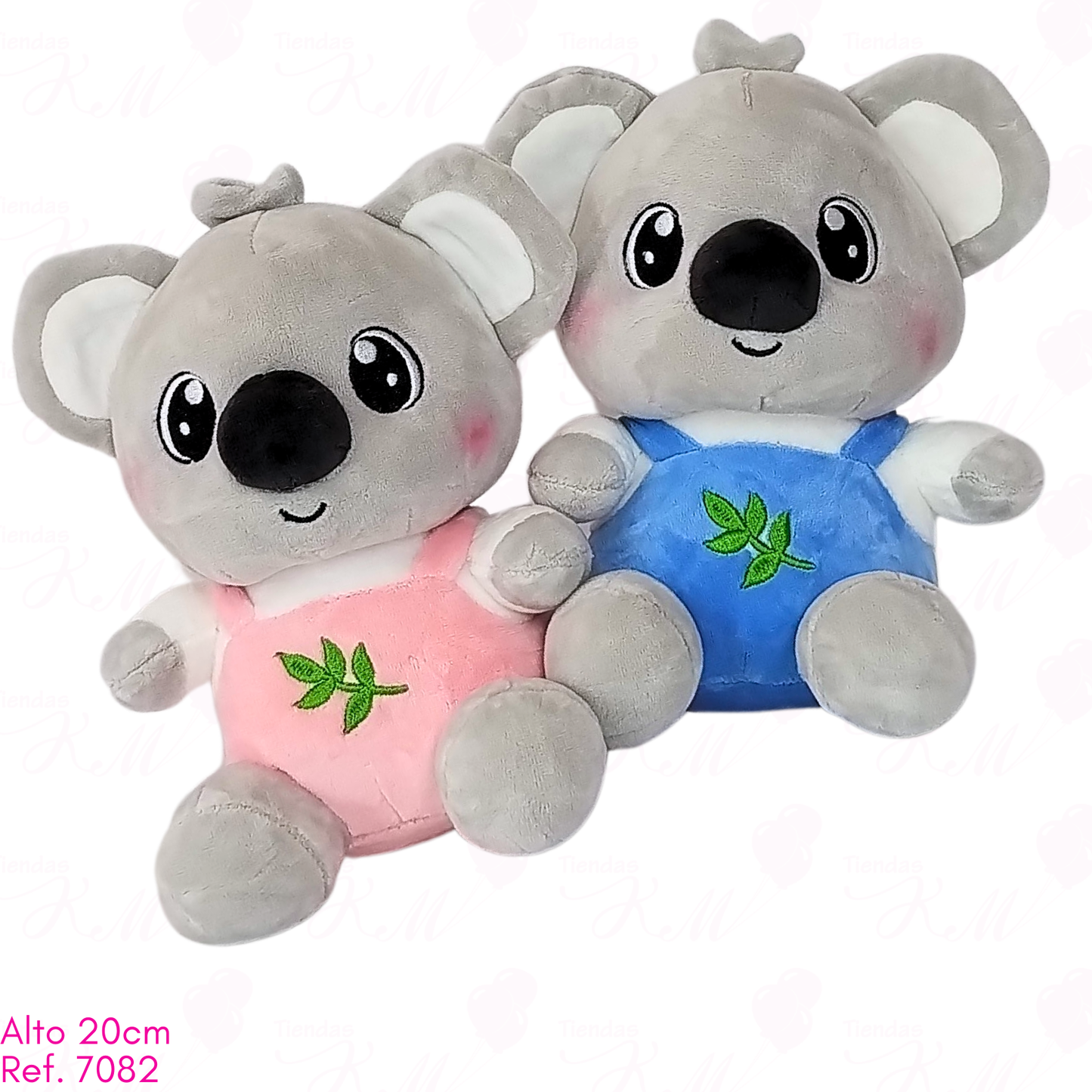 Koala con overol de ramita / 20cm