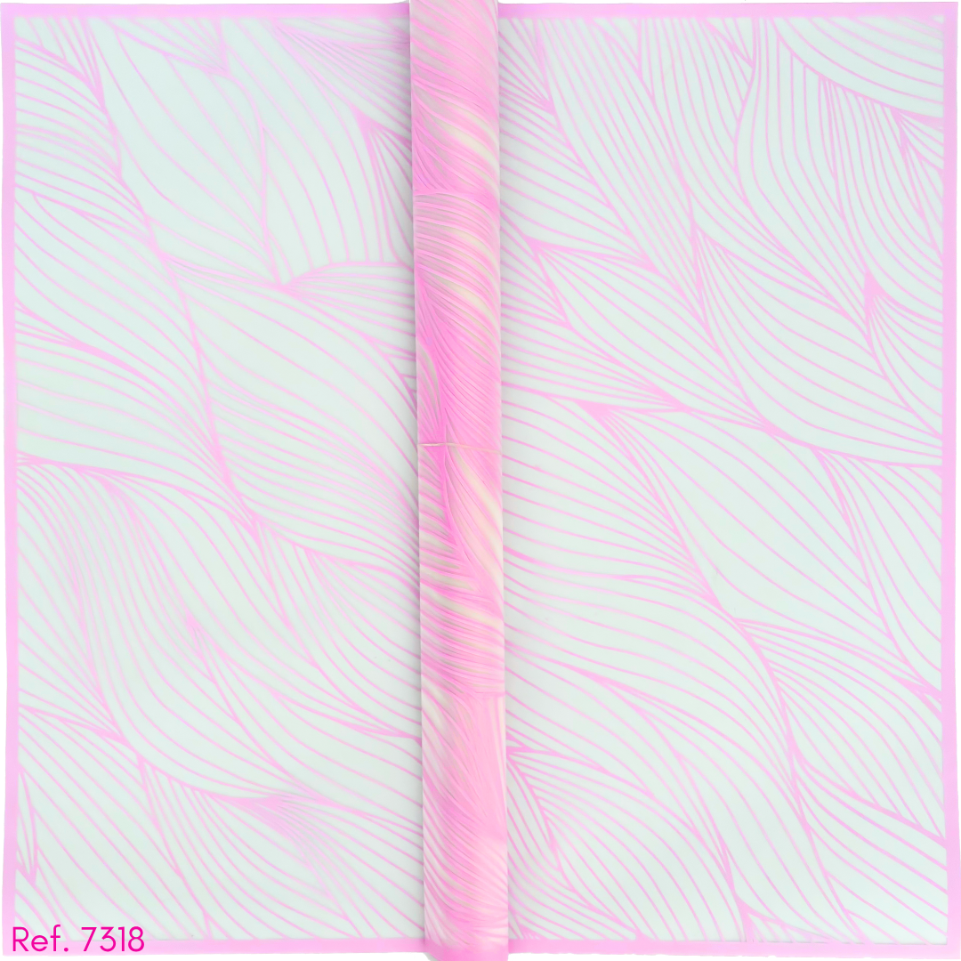 Papel coreano figura de hojas x 20 pliegos