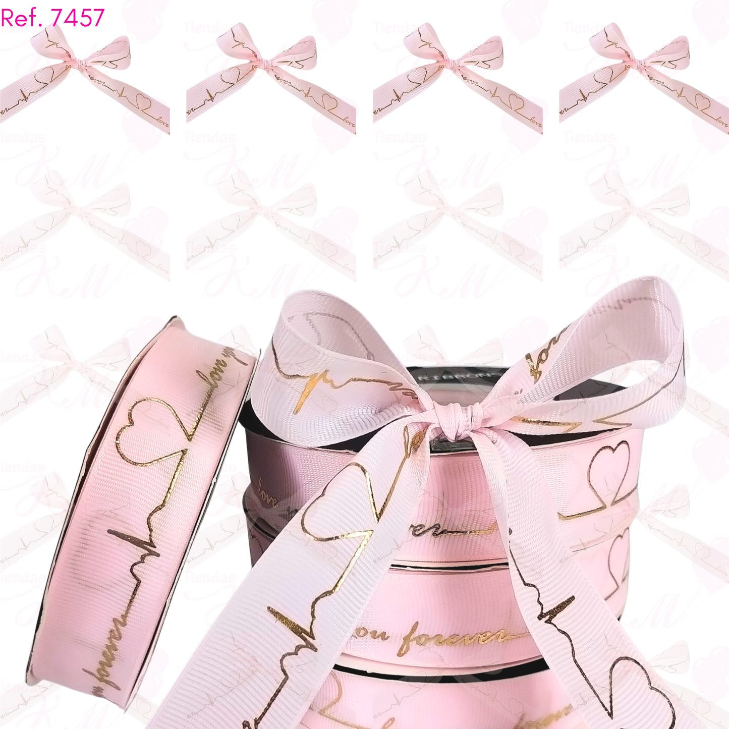 Cinta love you for ever linea corazon x 33 metros