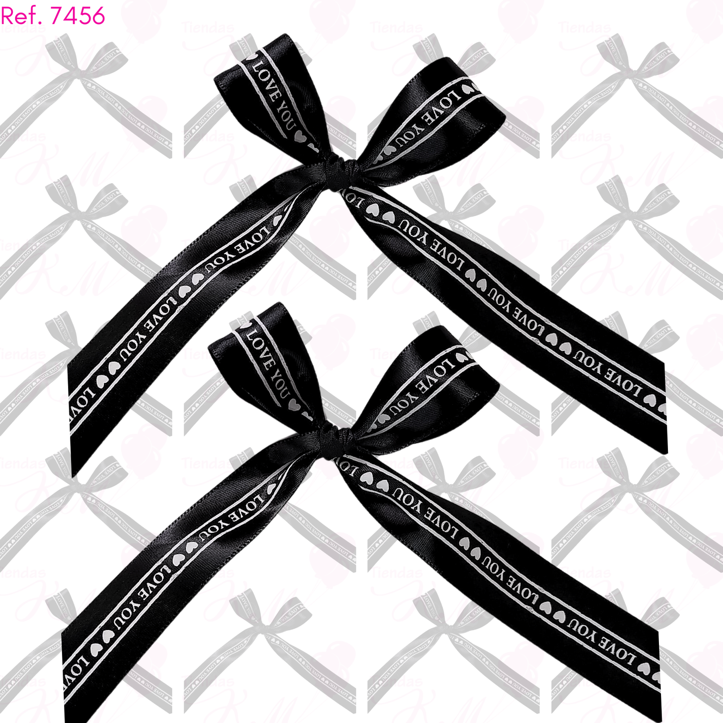 Cinta love you dos corazones x 33 metros