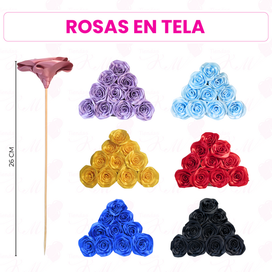 Rosa eterna terminada por unidad