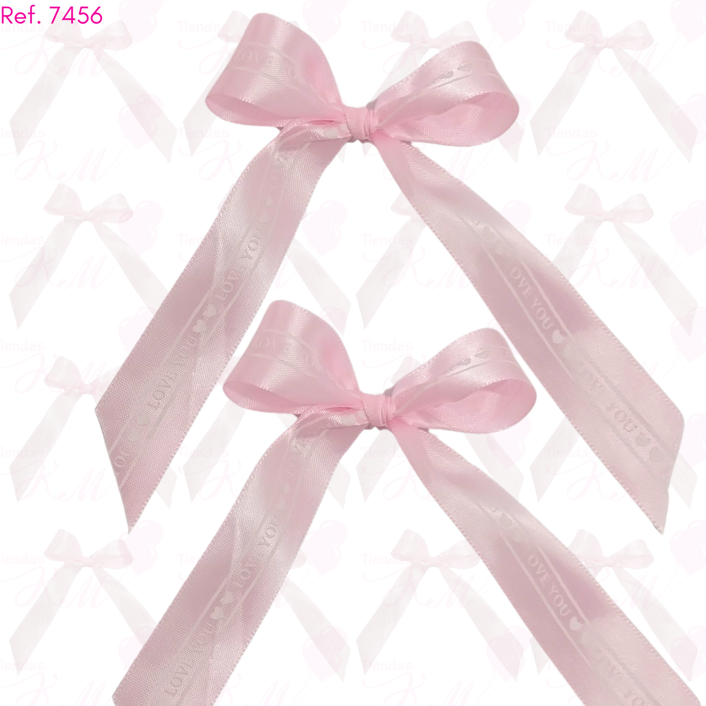 Cinta love you dos corazones x 33 metros