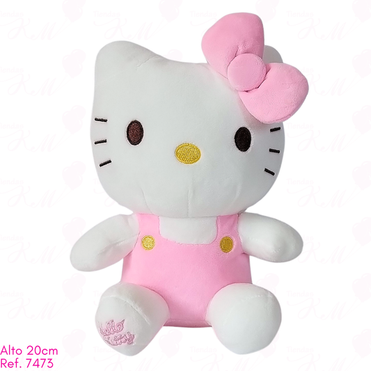 Hello kitty lisa sencilla con pata bordada / 20cm