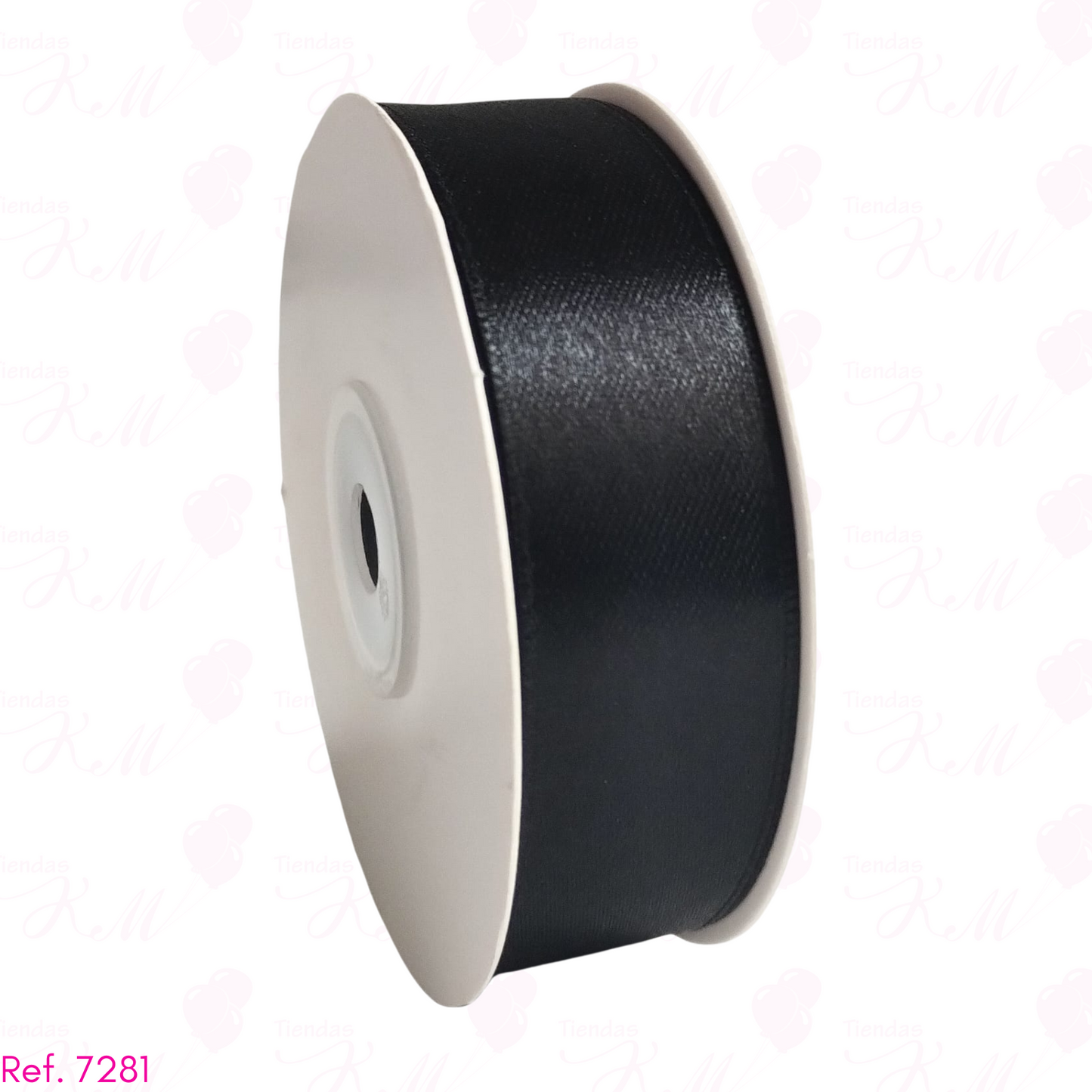 Cinta satin 2.5cm doble cara x 30 metros