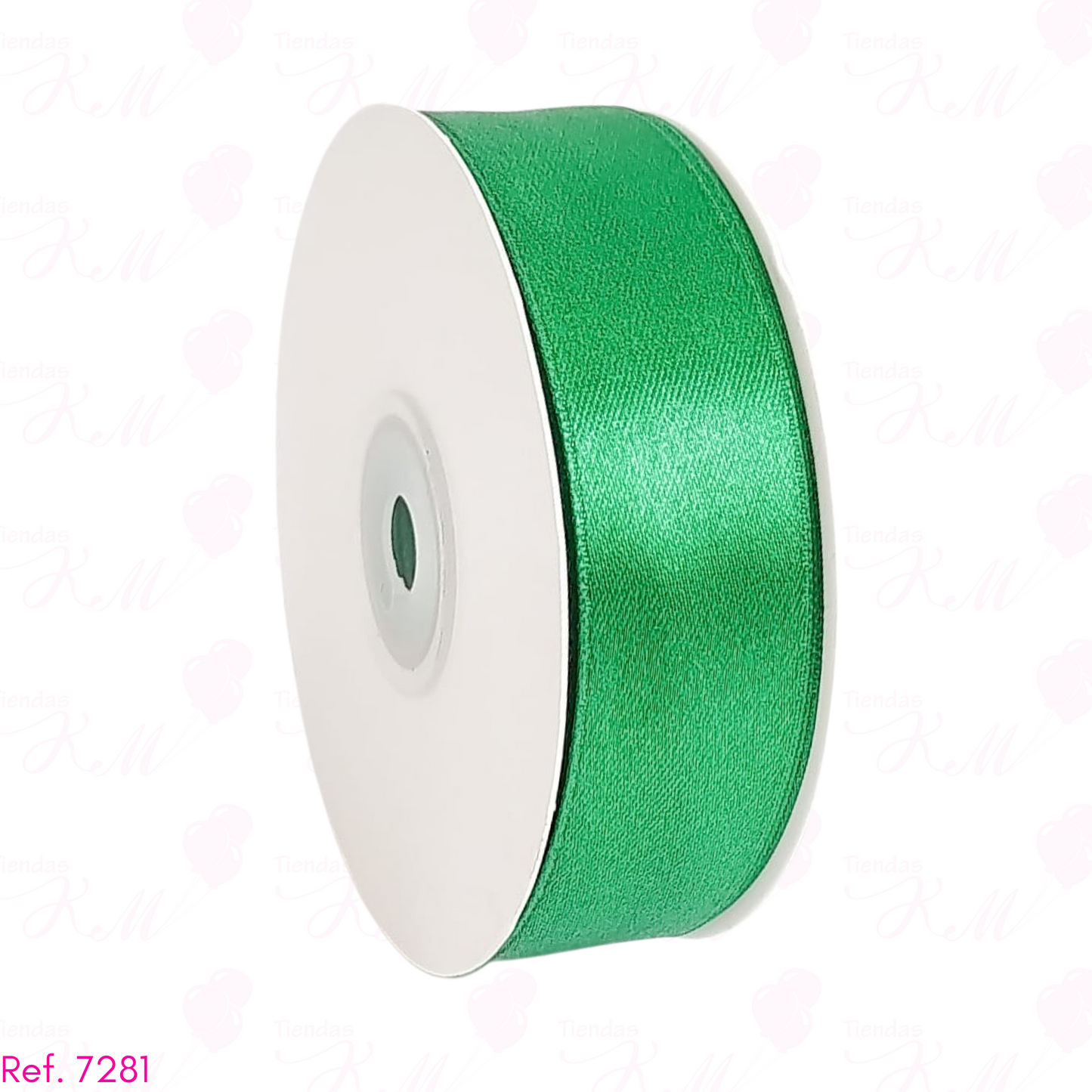 Cinta satin 2.5cm doble cara x 30 metros