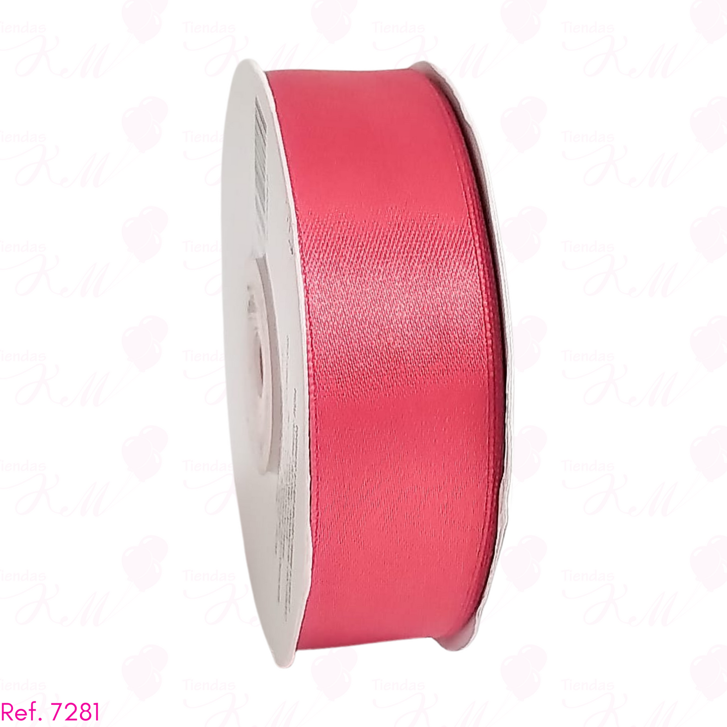 Cinta satin 2.5cm doble cara x 30 metros