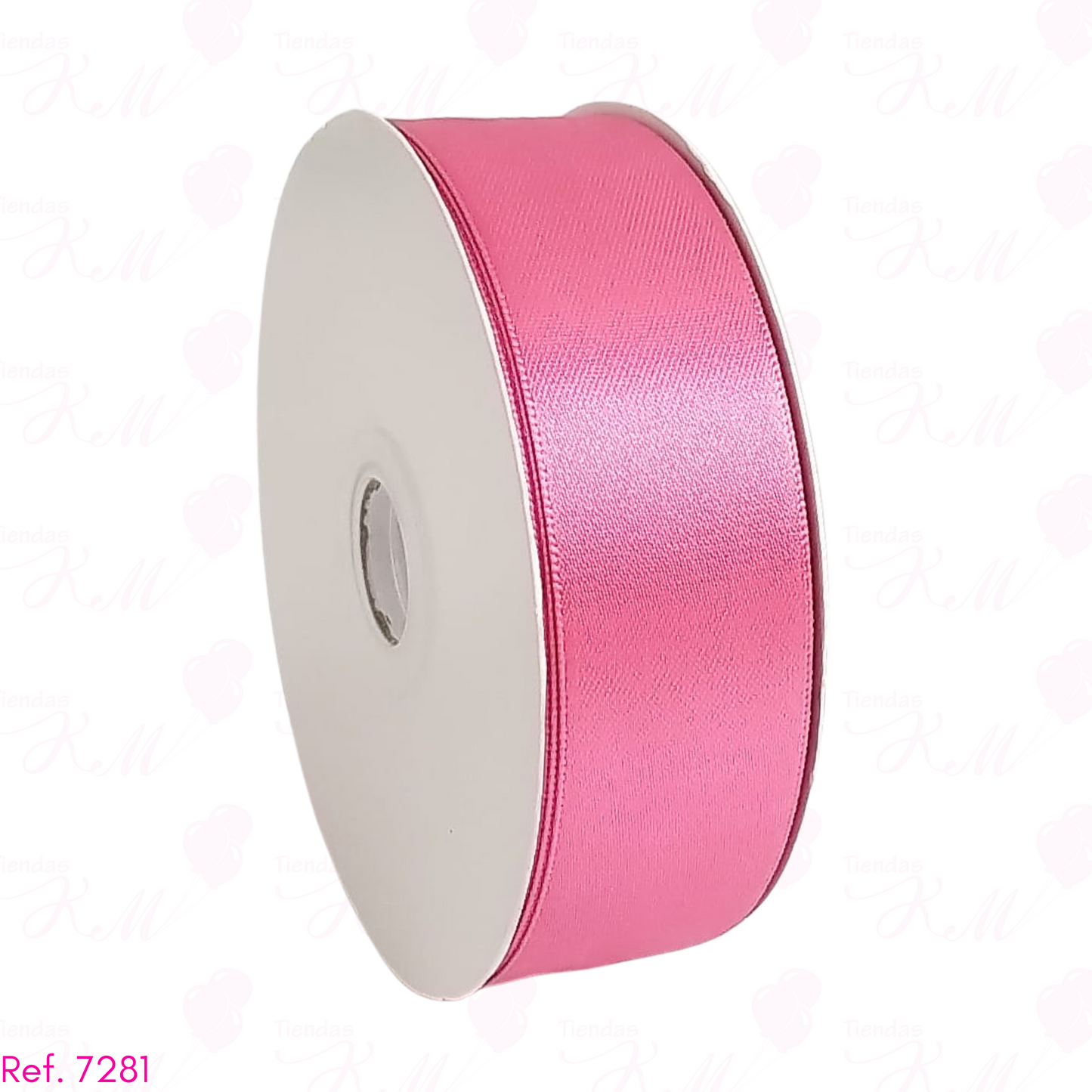 Cinta satin 2.5cm doble cara x 30 metros