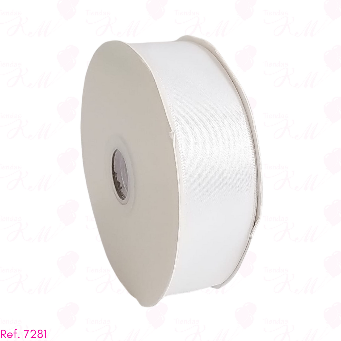 Cinta satin 2.5cm doble cara x 30 metros