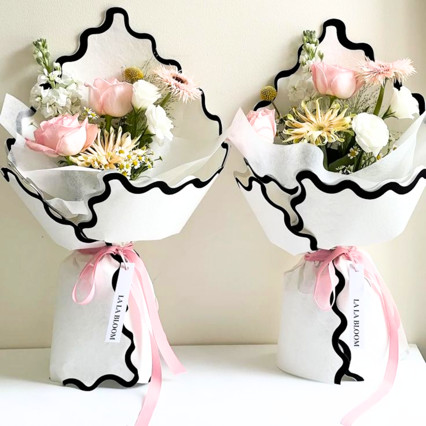 Papel para flores borde ondulado x 10 pliegos