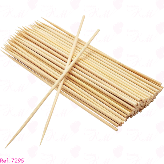 Palo pincho grueso 30cm x 100 unidades