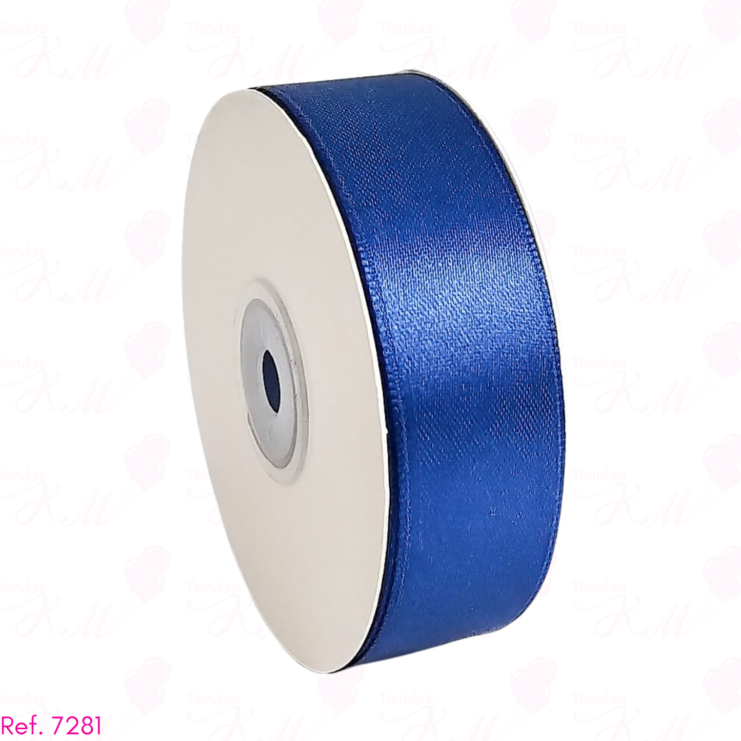 Cinta satin 2.5cm doble cara x 30 metros