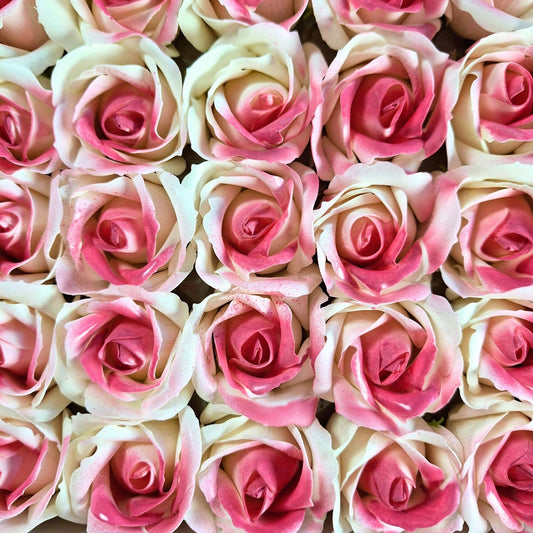 Rosa de jabón de dos colores