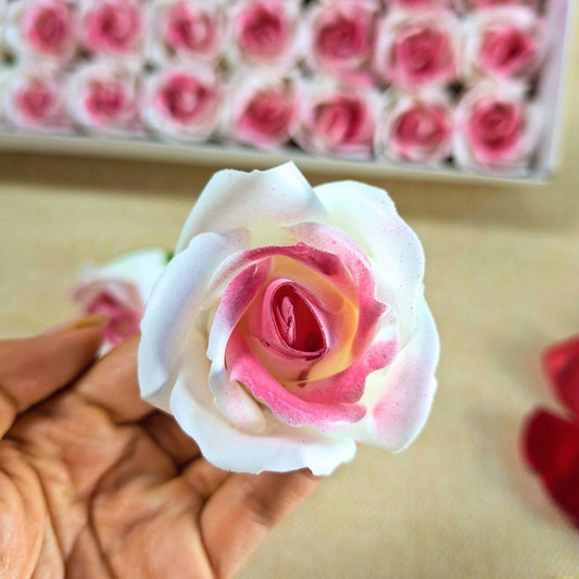 Rosa de jabón de dos colores