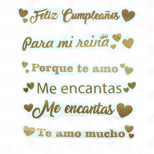 Sticker en vinilo para flores y globos