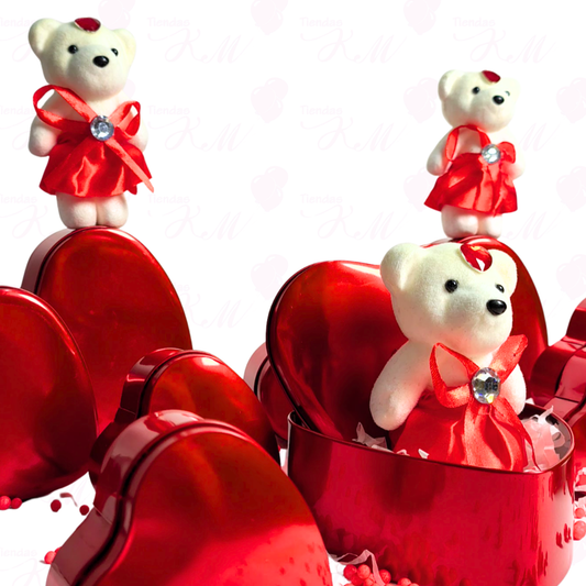 osa de icopor con vestido y piedra 11cm