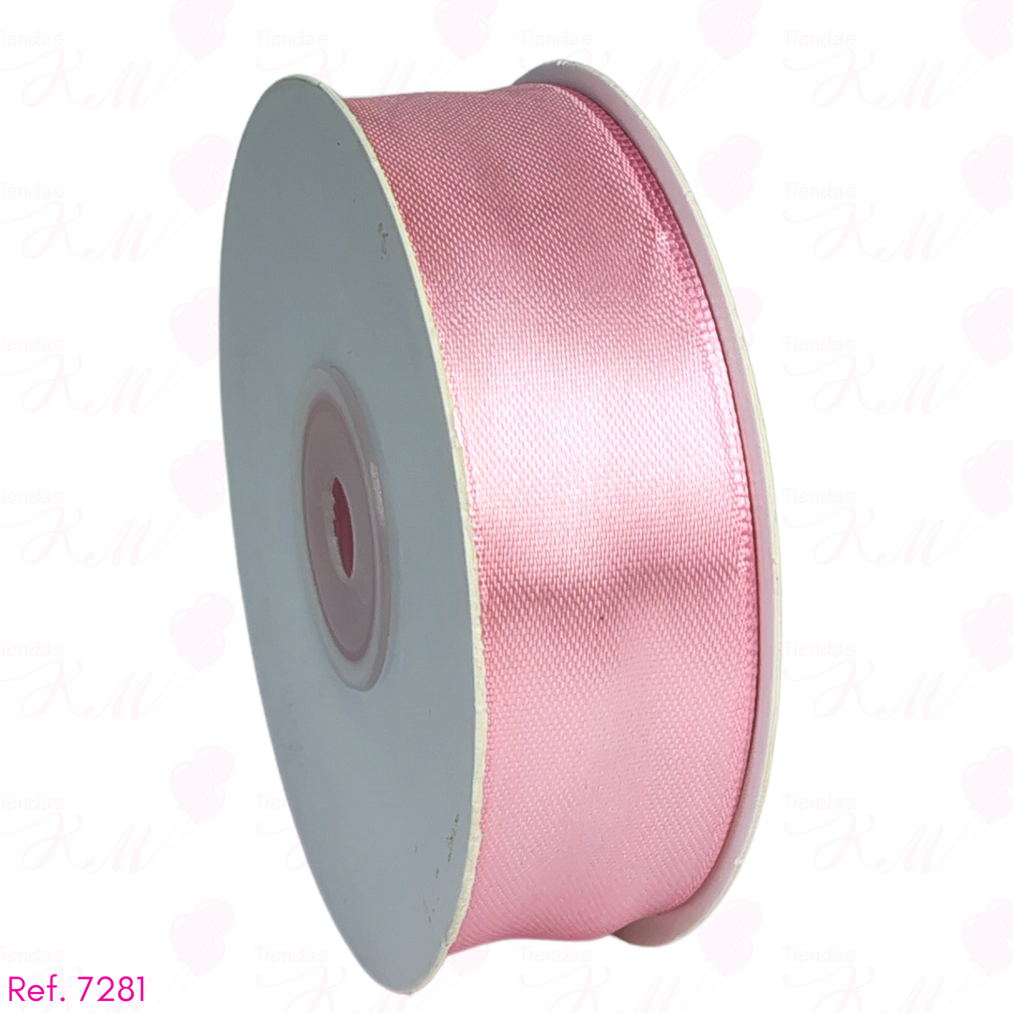 Cinta satin 2.5cm doble cara x 30 metros