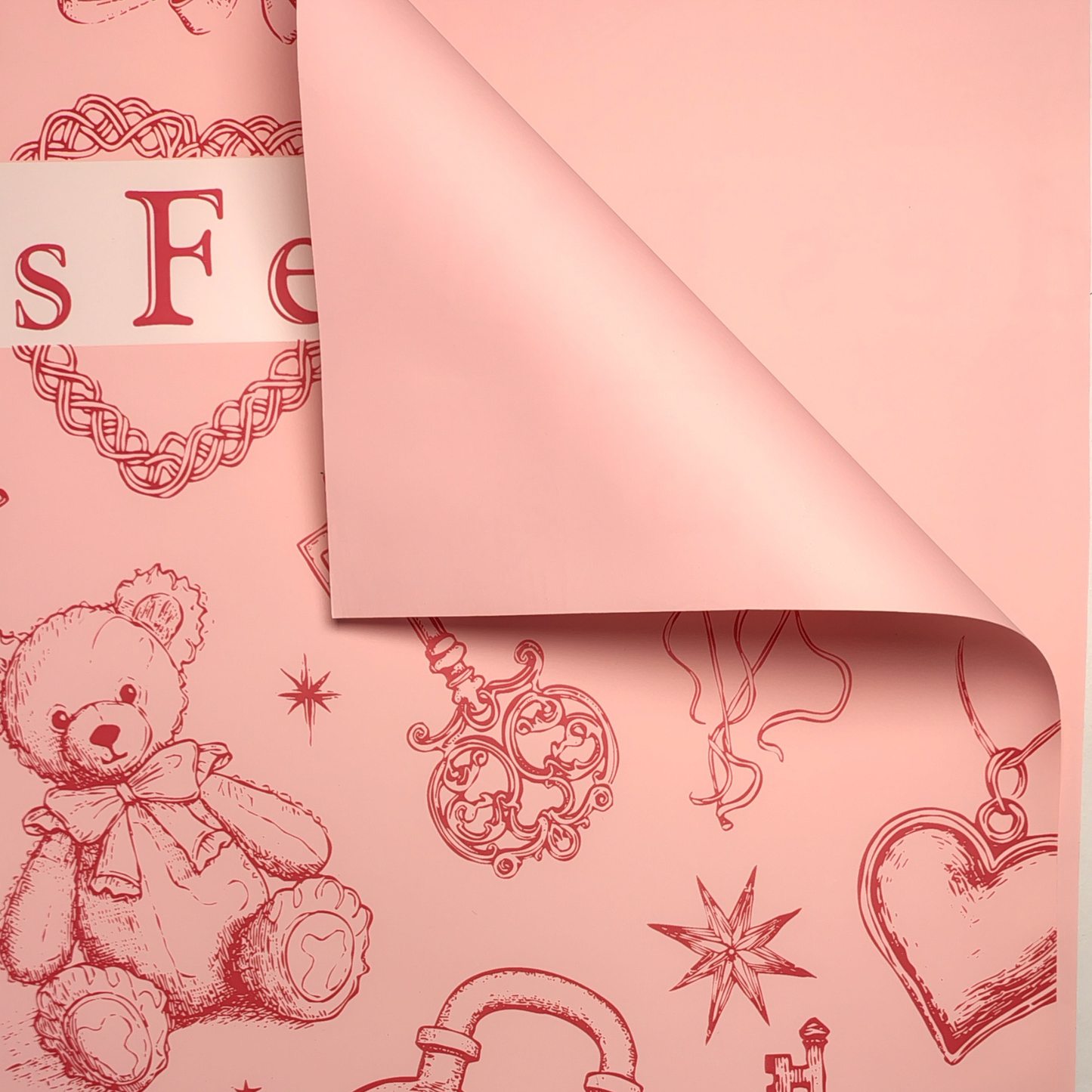 papel coreano felicidades de ositos y corazones x 20 pliegos