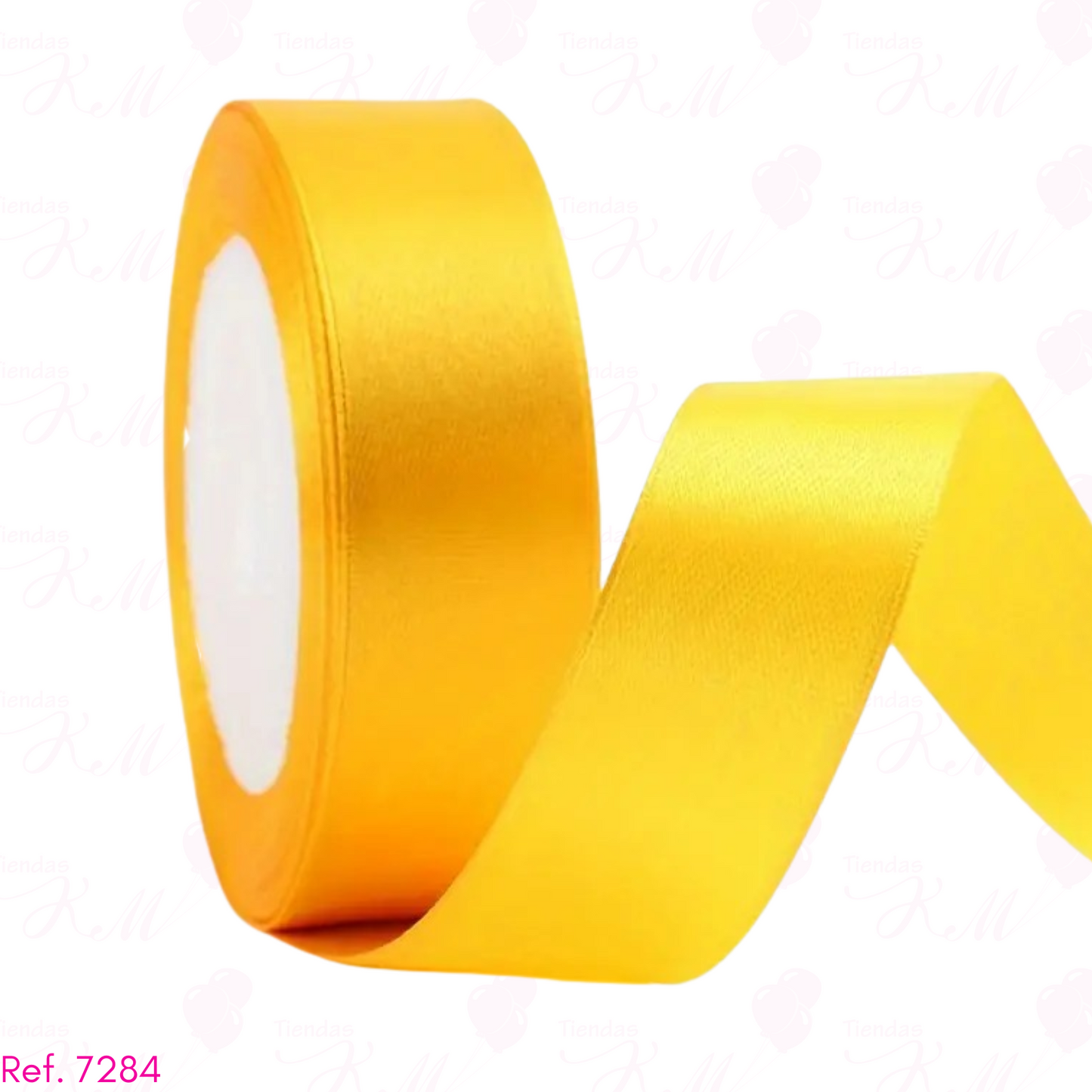 Cinta satin 2.5cm de 1 cara x 22 metros