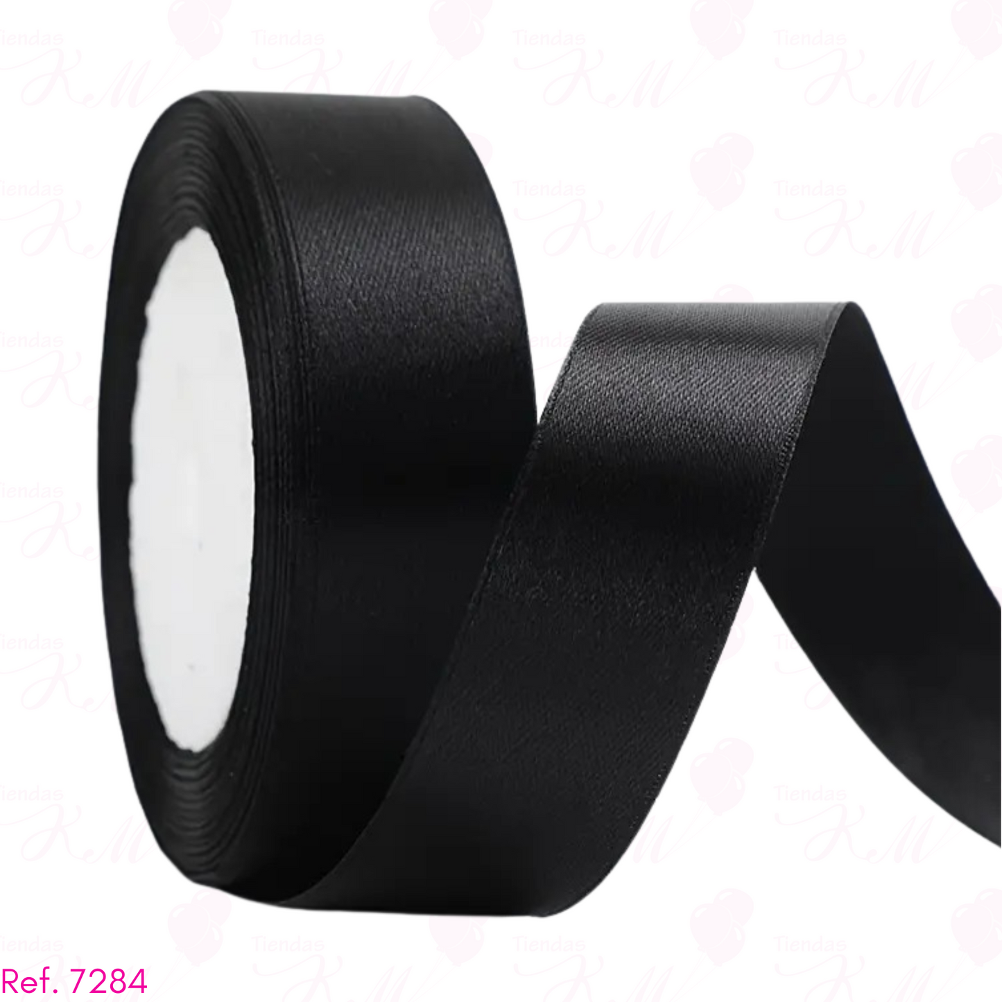 Cinta satin 2.5cm de 1 cara x 22 metros