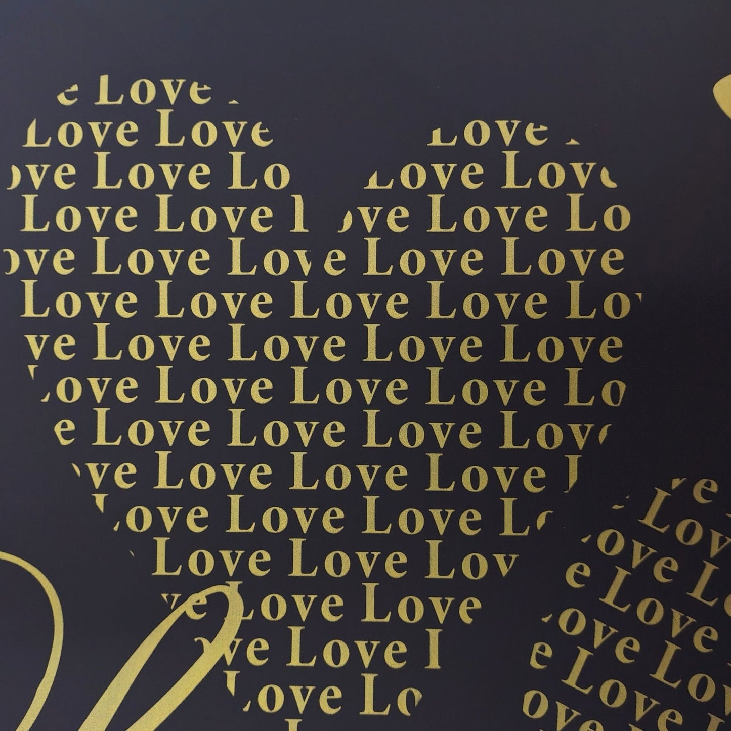 Papel coreano love corazón y mariposas