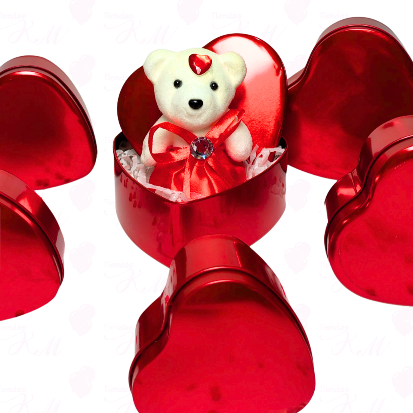 osa de icopor con vestido y piedra 11cm