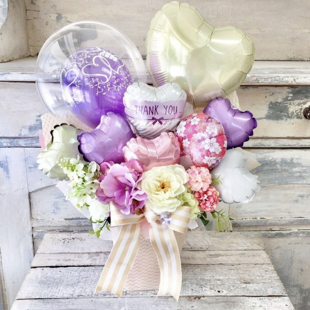 Paquete x 6 corazones metalizados 5" fondo entero