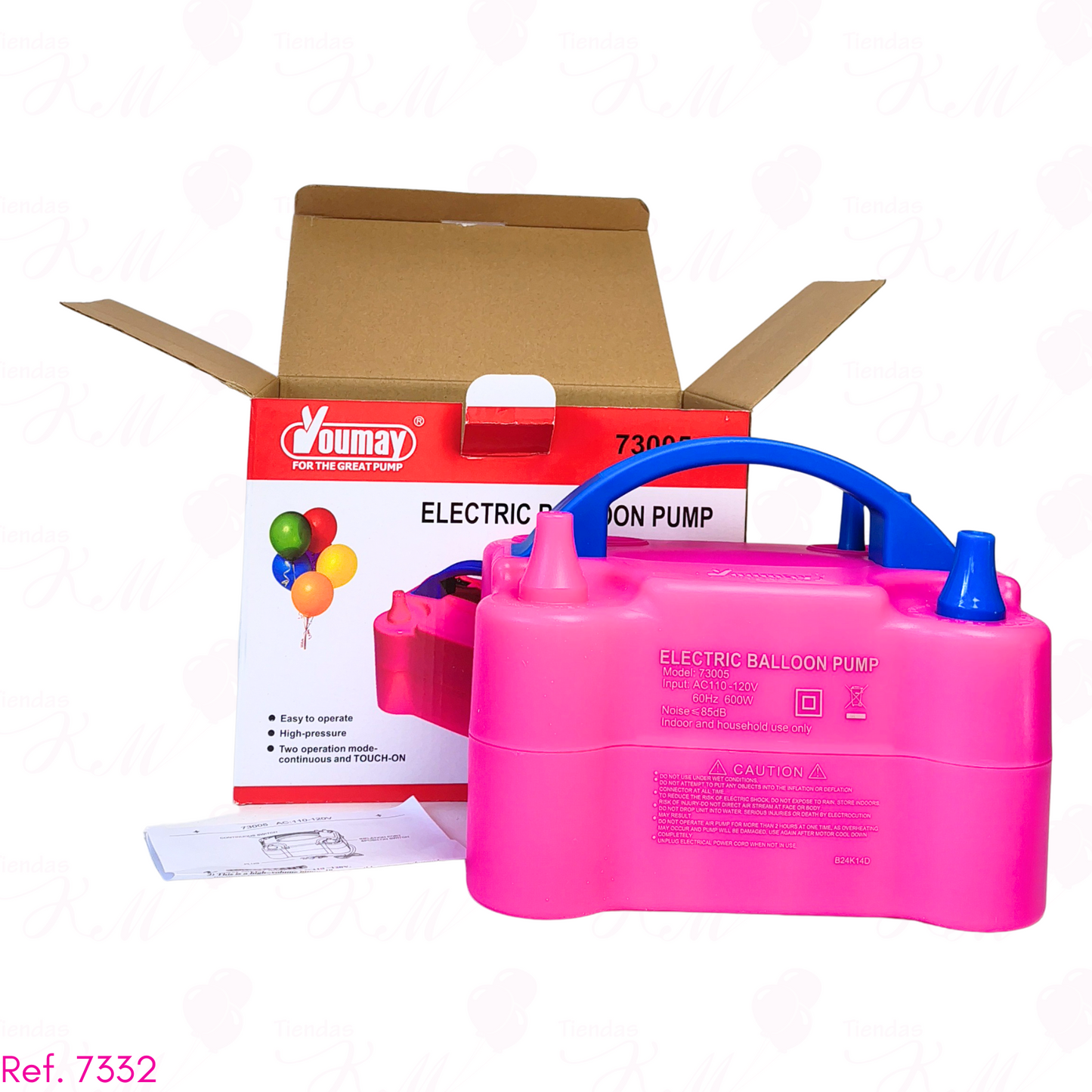 inflador electrico doble boquilla