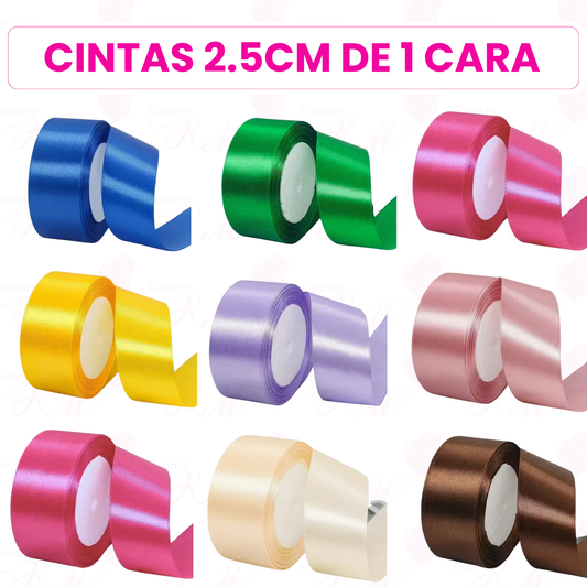 Cinta satin 4cm de 1 cara X 22 metros