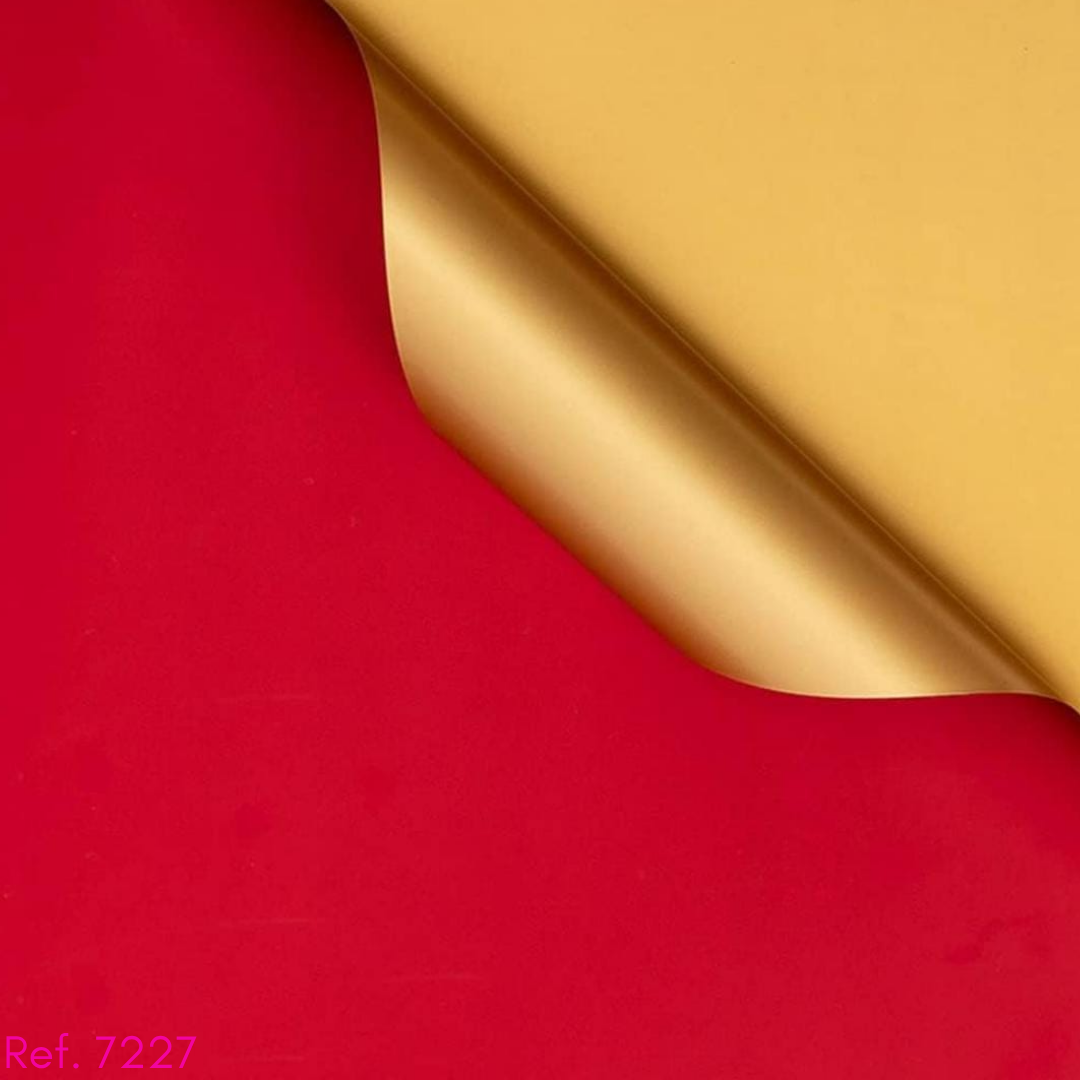 papel coreano doble color dorado x 20 pliegos