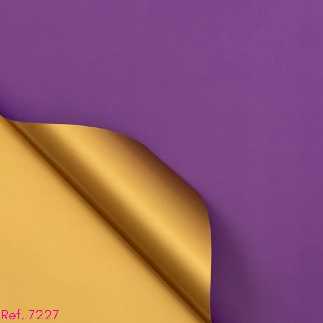 papel coreano doble color dorado x 20 pliegos