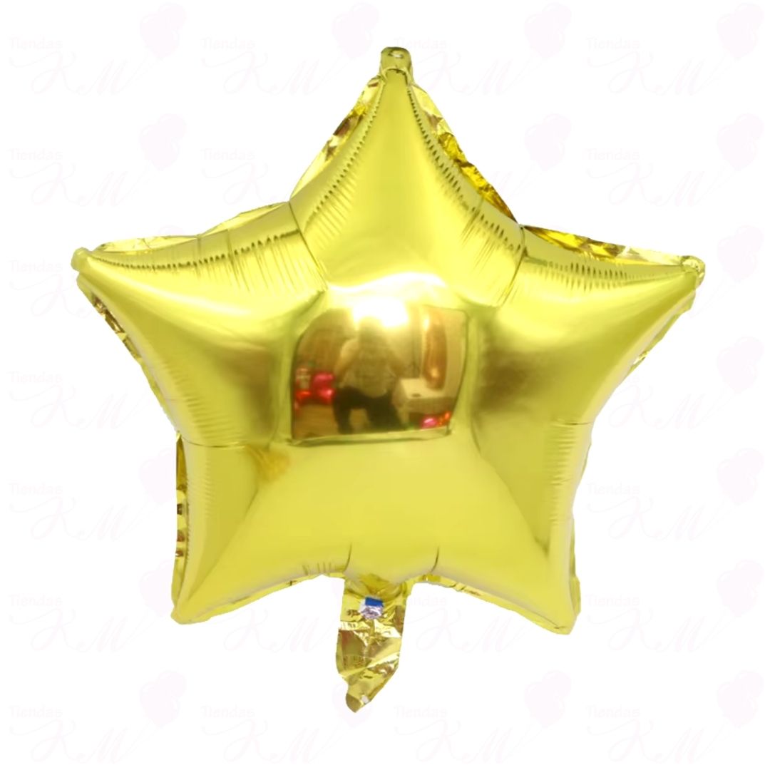 Paquete x 10 estrellas metalizadas 10" fondo entero