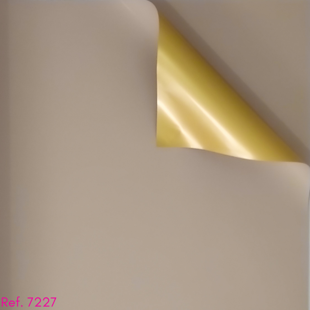 papel coreano doble color dorado x 20 pliegos