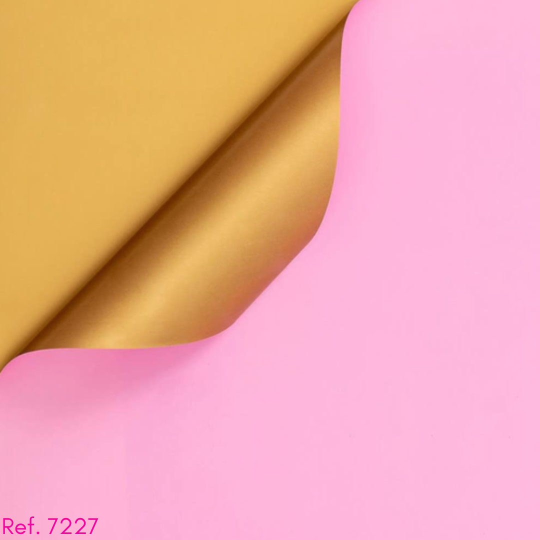 papel coreano doble color dorado x 20 pliegos